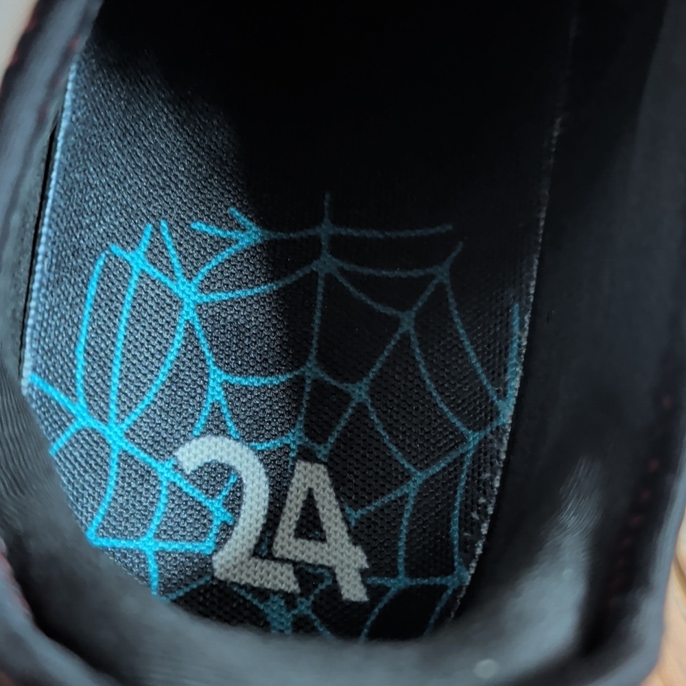 Nike Air VaporMax Griffey Spider Man Black and White Athletic Sneakers - Picture 6 of 11